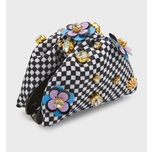 Lele Sadoughi Zinnia Crystal Simone Jaw Clip Lavender Fusion